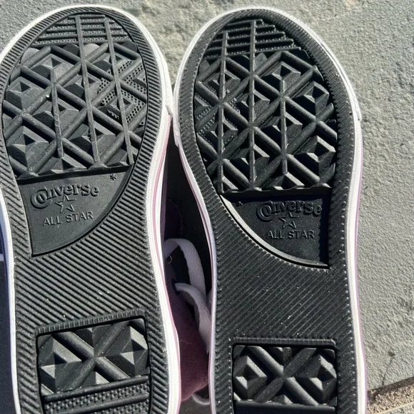 Brand New Purple High-Top Converse with White Laces - Picture 6 of 8